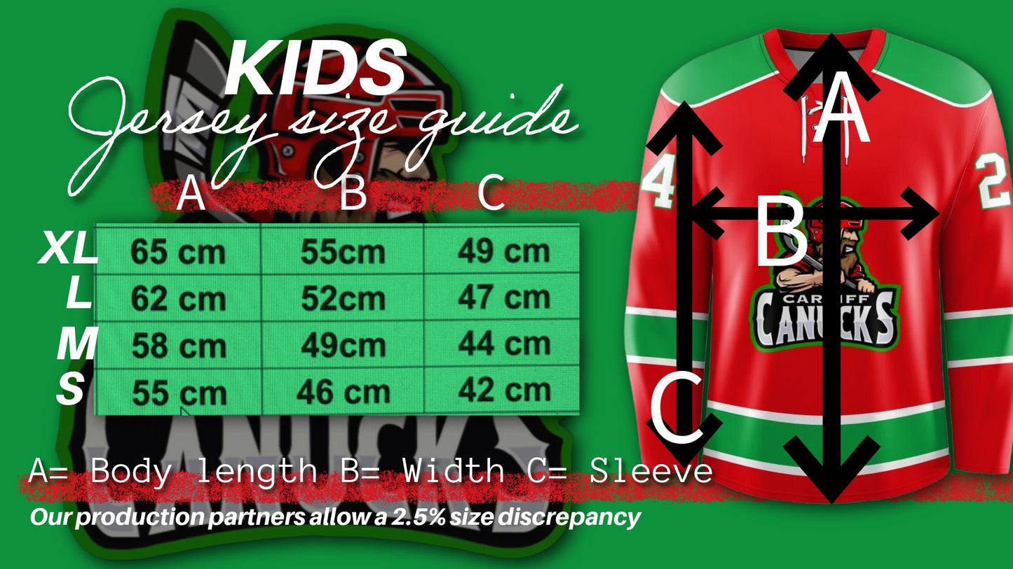 Children's Canucks Alternate Jersey - Players Version