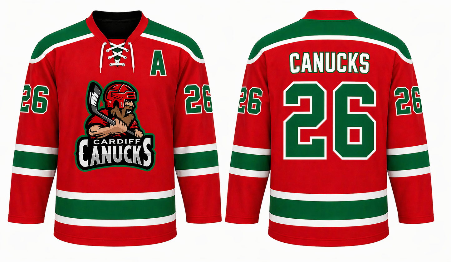 Adult Canucks Jersey (Red) - Players Version