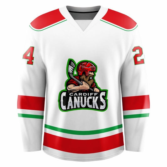 Adult Canucks Jersey (White) - Replica Version