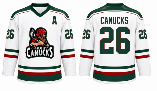 Adult Canucks Jersey (White) - Replica Version