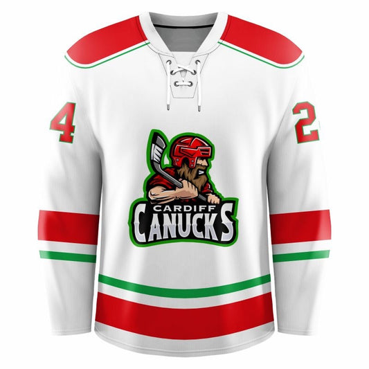 Adult Canucks Jersey (White) - Players Version